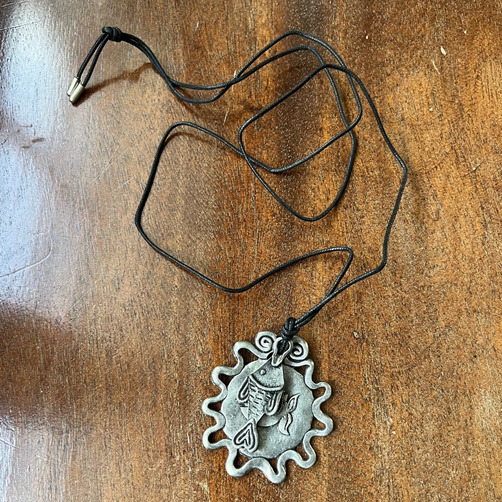 Vintage Express fish necklace